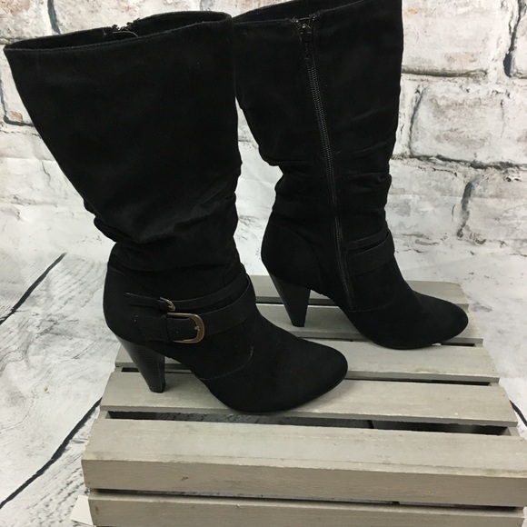 Apt. 9 Shoes - Apt 9 Super Comfy Heeled Black Sexy Boots
